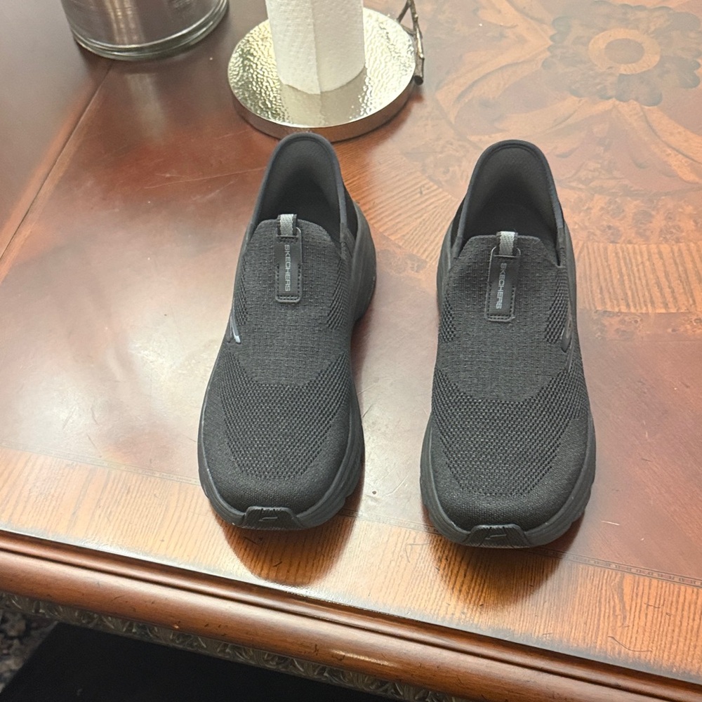 Skechers Black Slip-On Sneakers for Men